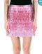 Sequin fringe Skirt (Light Pink)